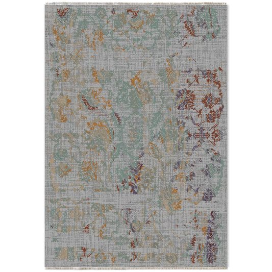 RW7088 washable chenille area rug viewed from above