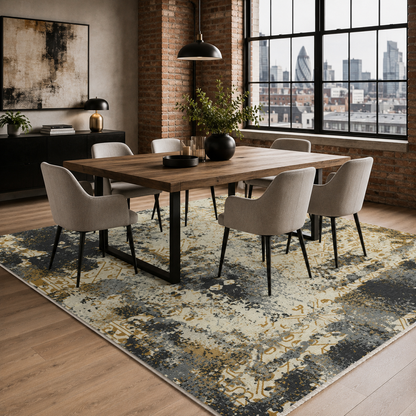 RW7089 washable chenille rug texture and pattern detail