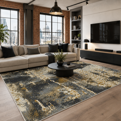 RW7089 washable chenille rug texture and pattern detail