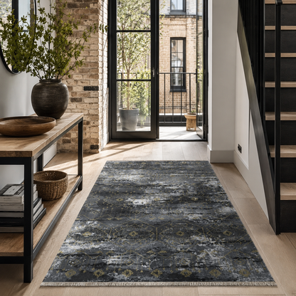 RW7090 washable chenille rug texture and pattern detail