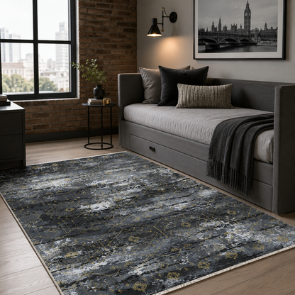 RW7090 washable chenille rug texture and pattern detail