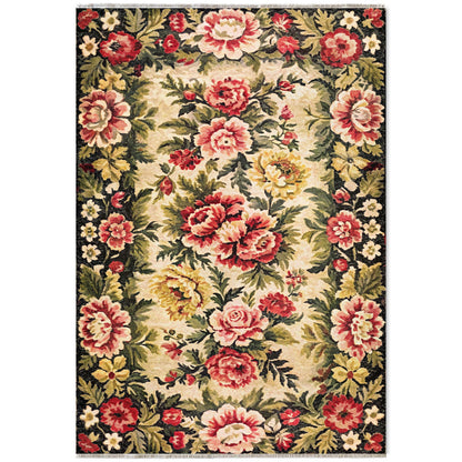 RW7092 washable chenille area rug viewed from above