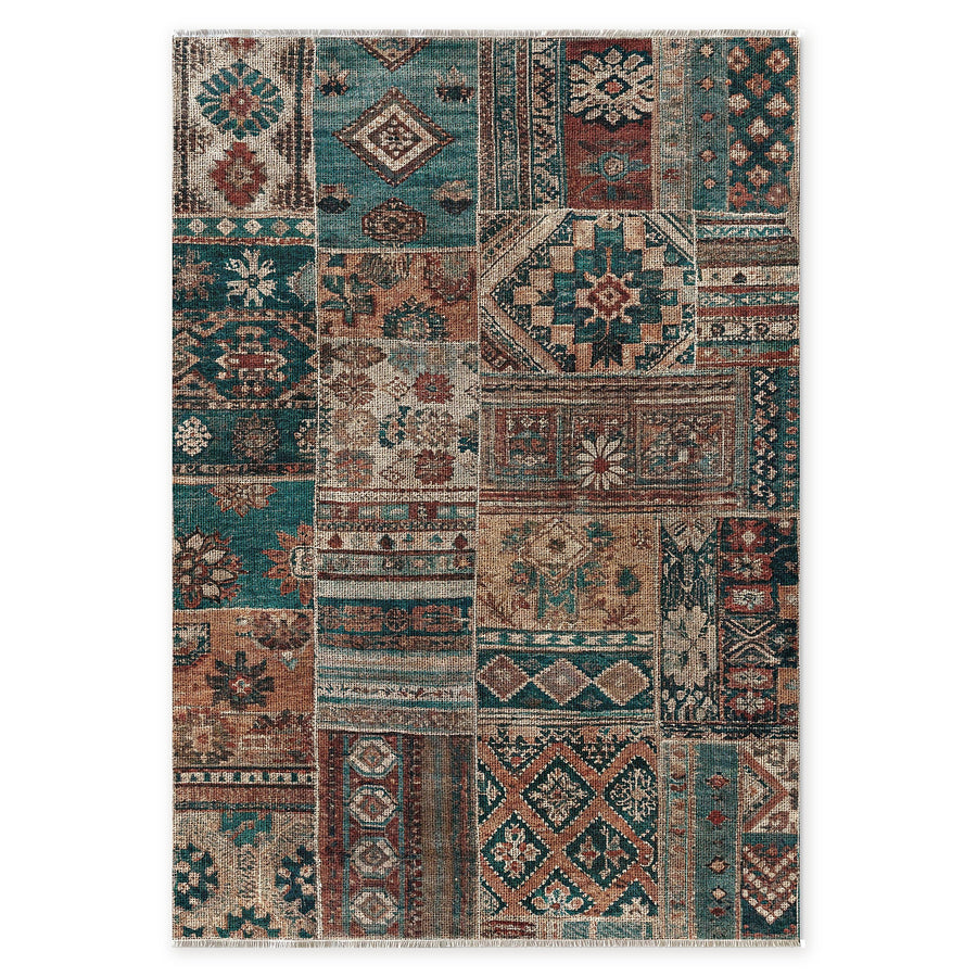 Homestead Waves Warm Taupe Heritage Washable Rug