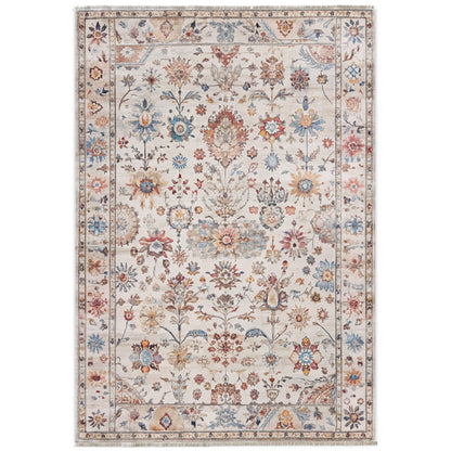 RW7098 washable chenille area rug viewed from above
