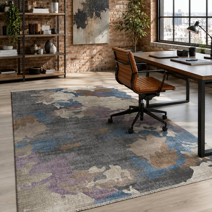 RW7100 washable chenille rug texture and pattern detail