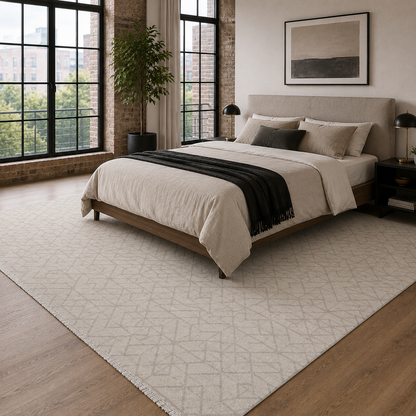 RW7101 washable chenille rug texture and pattern detail