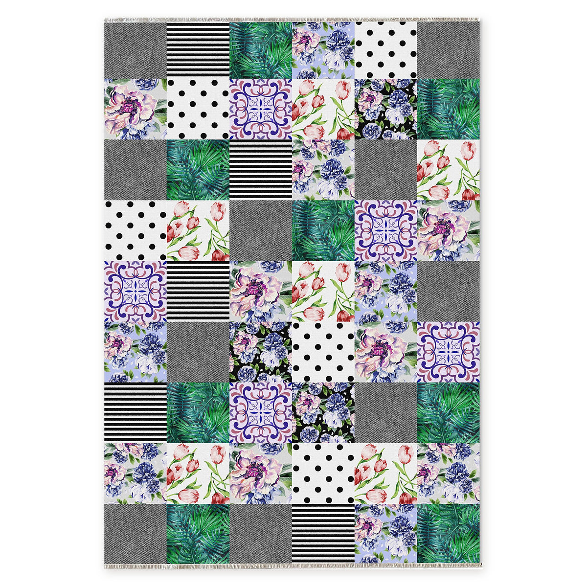RW7102 rug — top view on white background