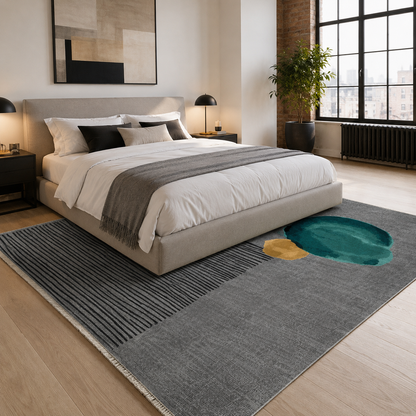 RW7106 washable chenille rug texture and pattern detail