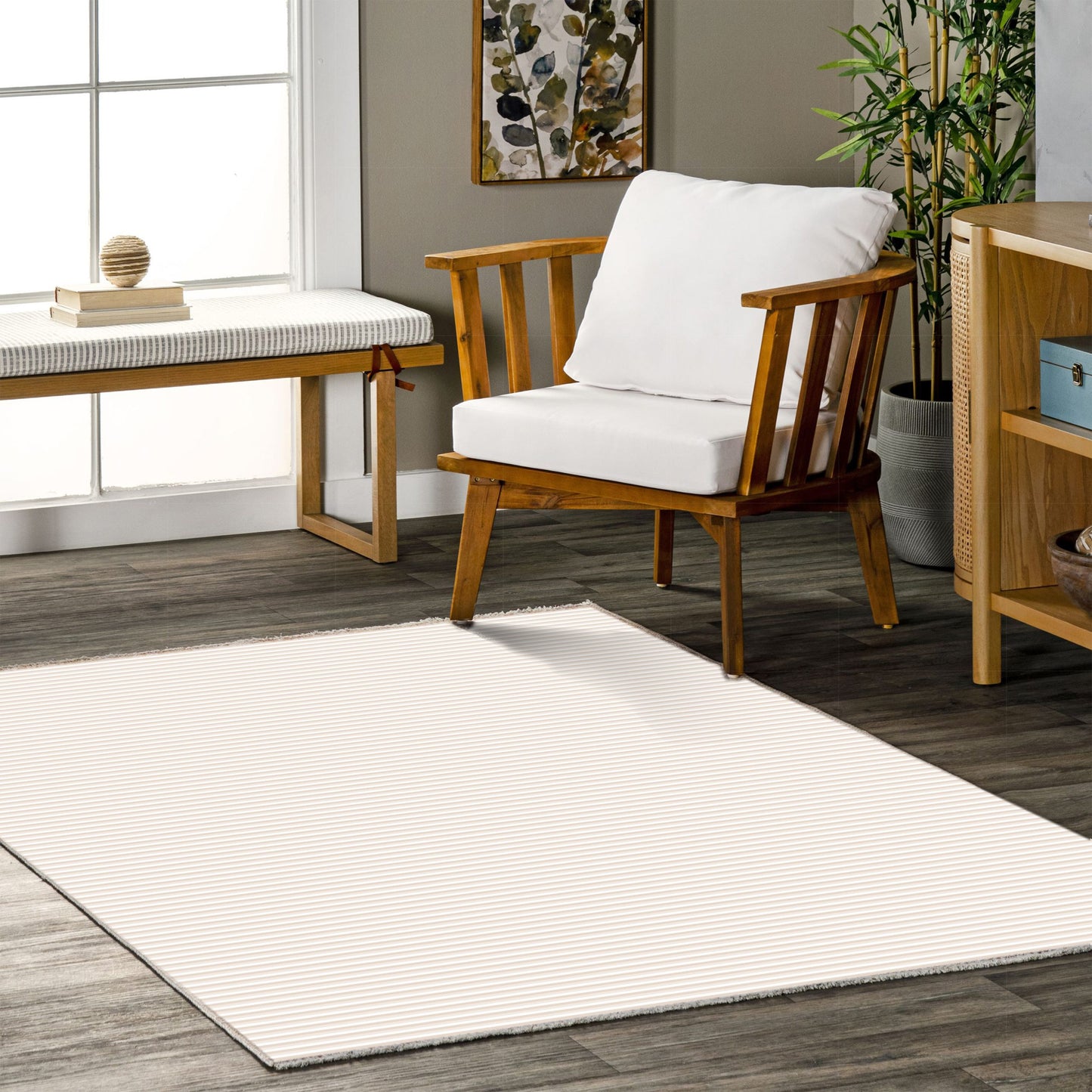RW7110 washable chenille rug texture and pattern detail