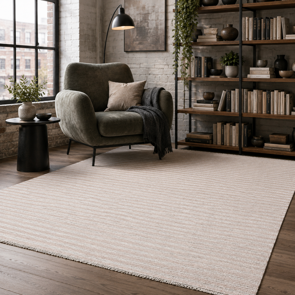 RW7111 washable chenille rug texture and pattern detail