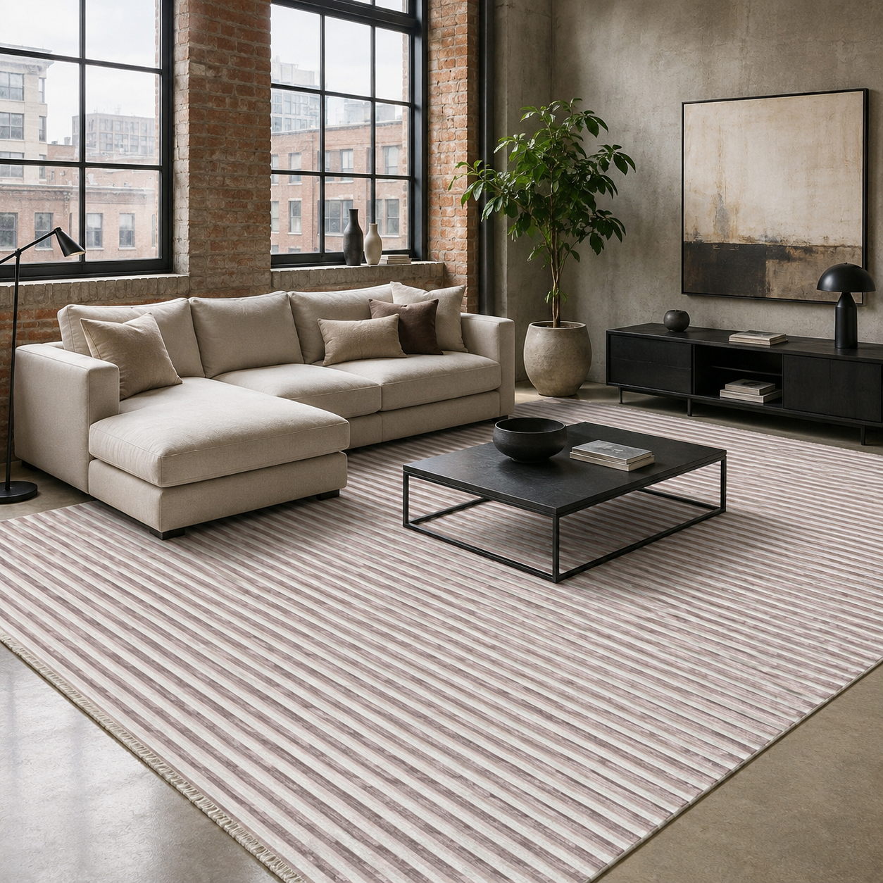 RW7112 washable chenille area rug