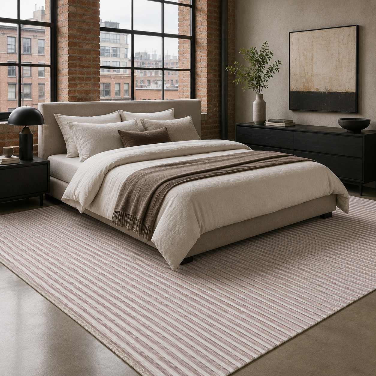 RW7112 washable chenille rug texture and pattern detail