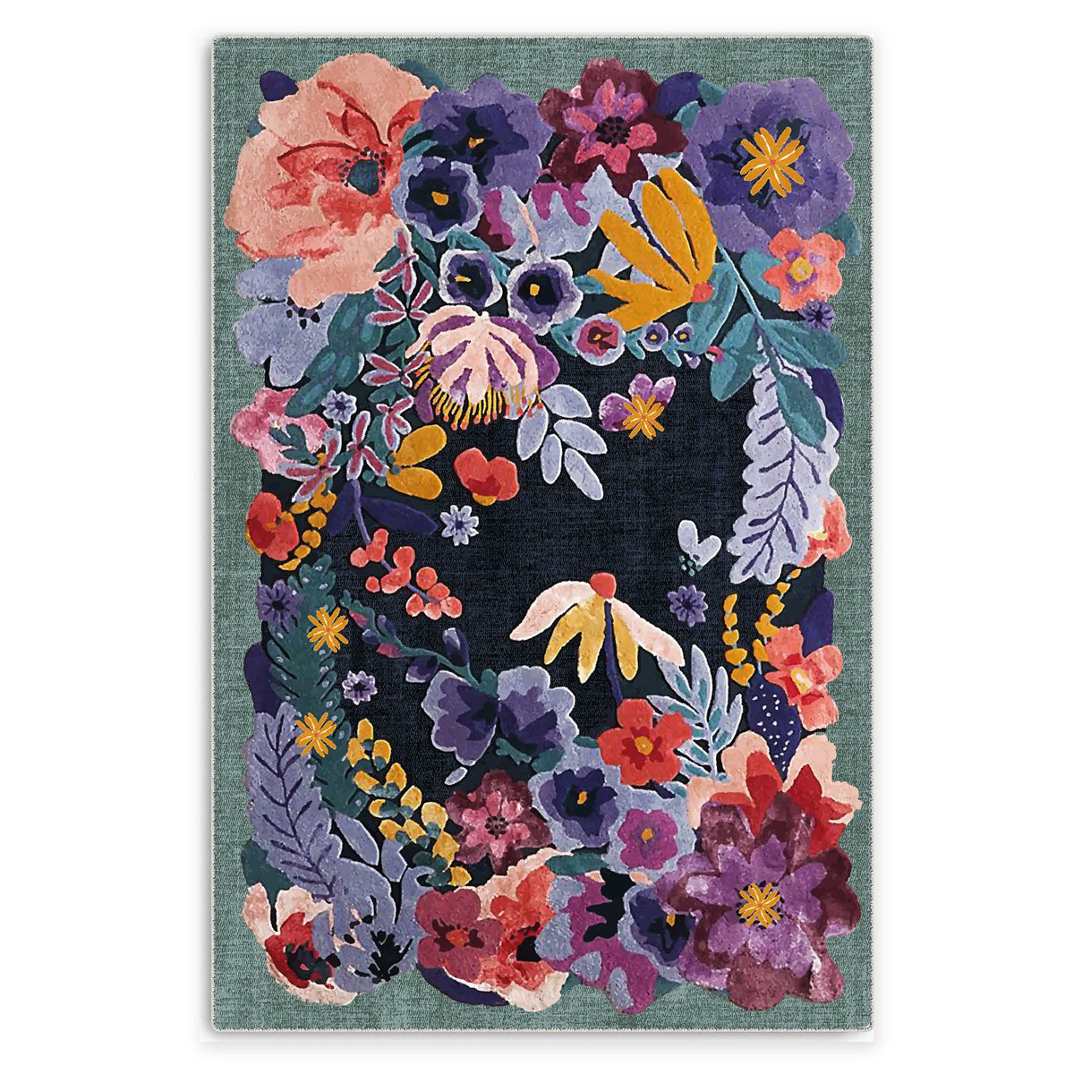 RW7114 rug — top view on white background