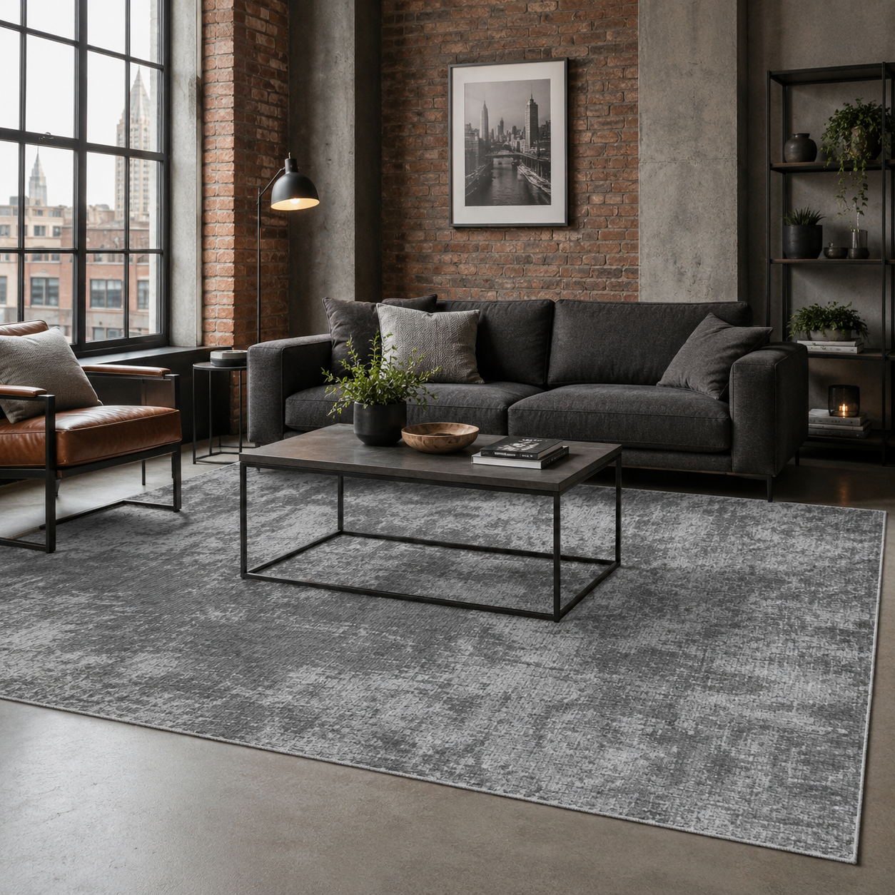 RW7117 washable chenille rug texture and pattern detail