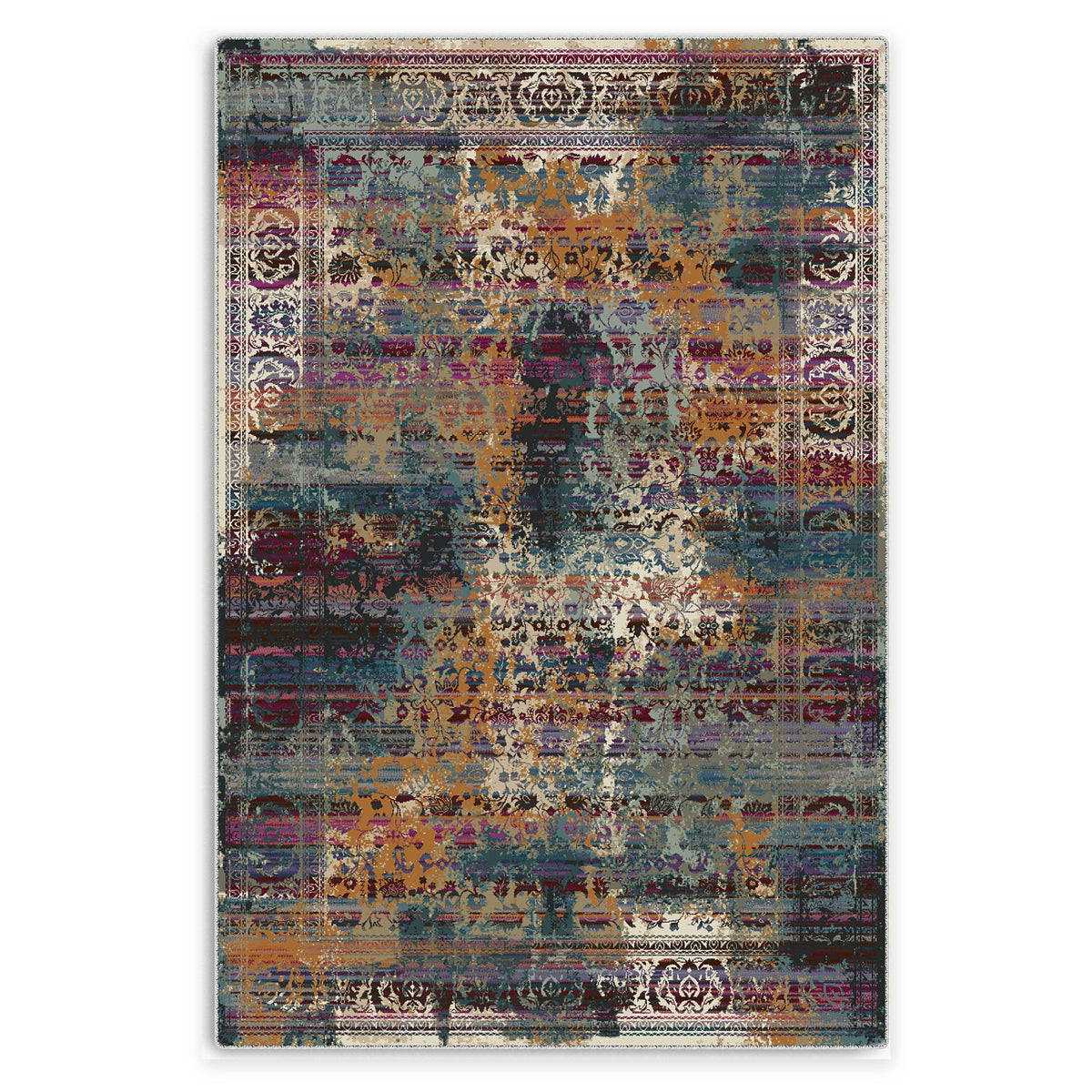 RW7118 rug — top view on white background