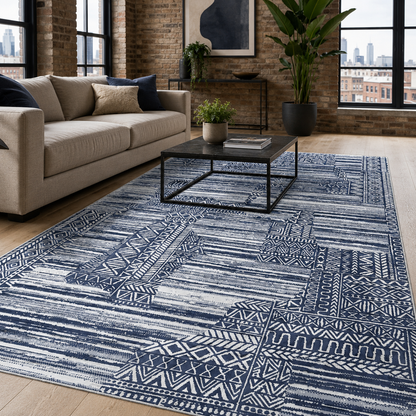 RW7120 washable chenille area rug