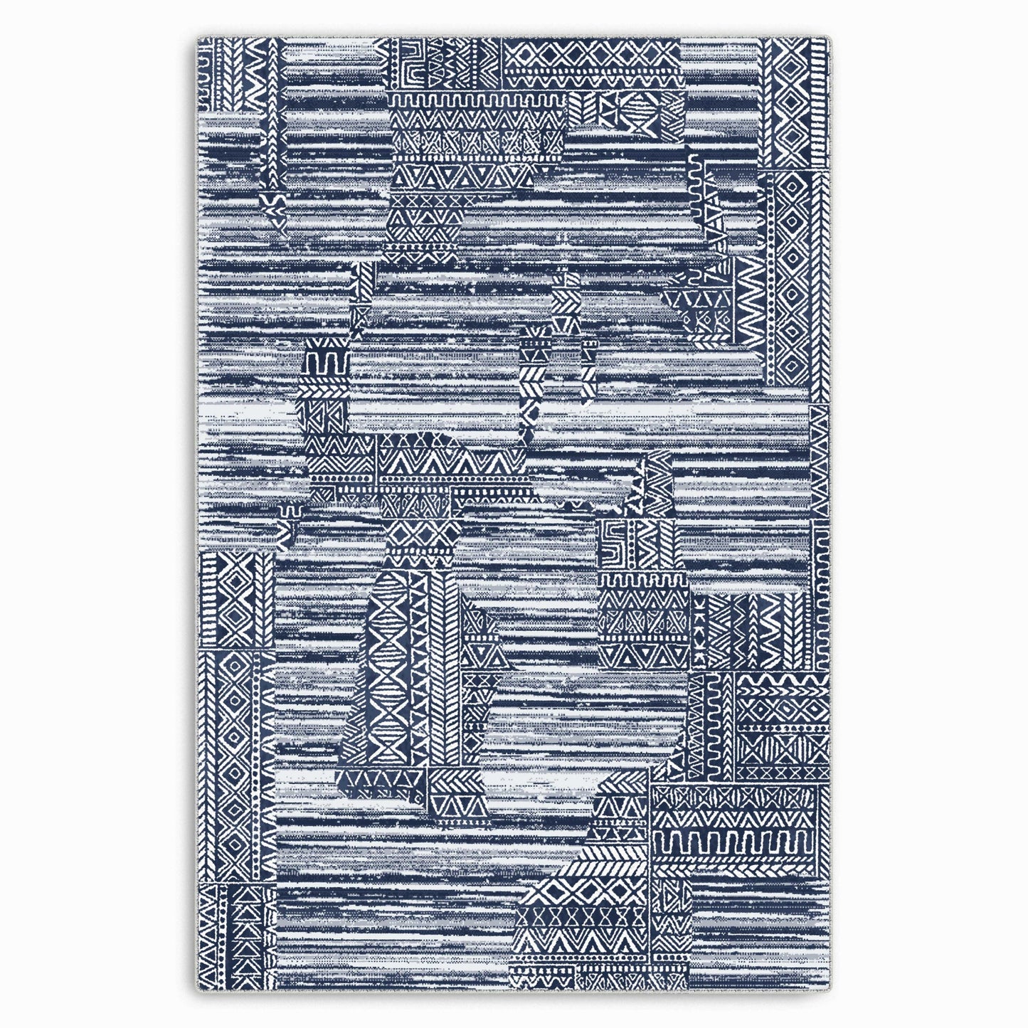RW7120 washable chenille area rug viewed from above
