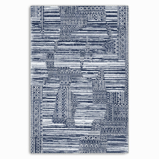 RW7120 washable chenille area rug viewed from above