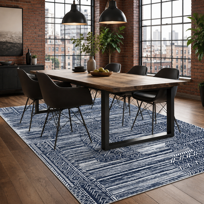 RW7120 washable chenille rug texture and pattern detail
