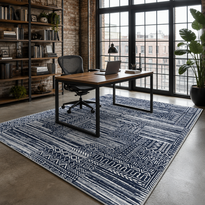 RW7120 washable chenille rug texture and pattern detail