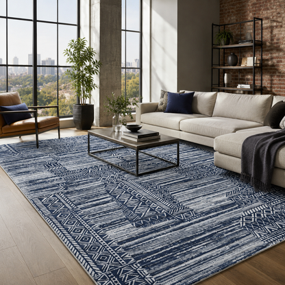 RW7120 washable chenille rug texture and pattern detail
