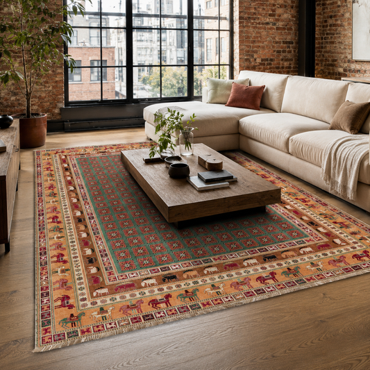 RW7129 washable chenille area rug