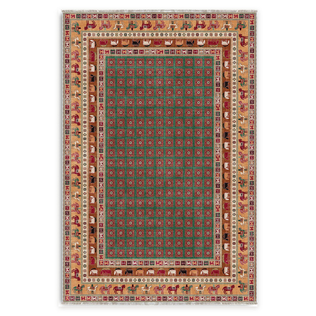 RW7129 rug — top view on white background