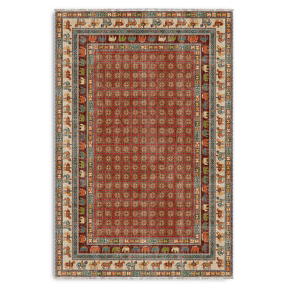 RW7130 washable chenille area rug viewed from above