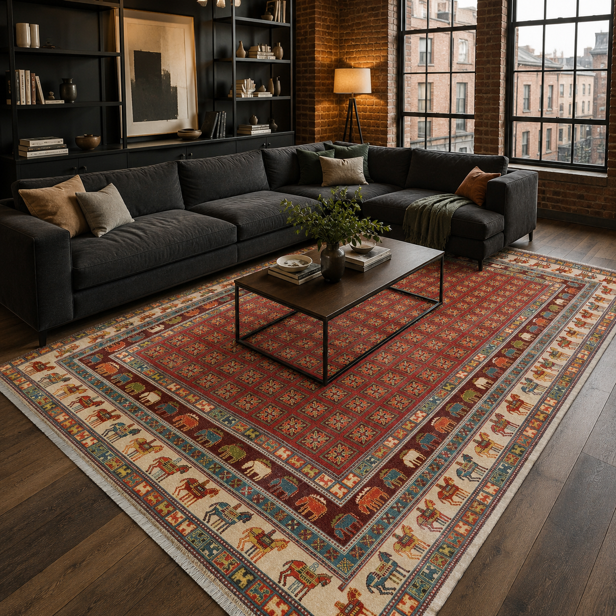 RW7130 washable chenille rug texture and pattern detail