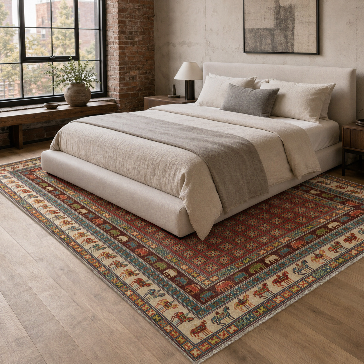 RW7130 washable chenille rug texture and pattern detail