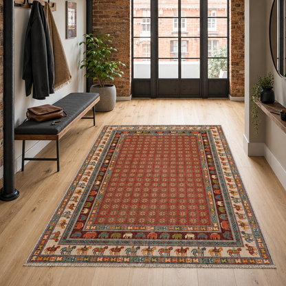 RW7130 washable chenille rug texture and pattern detail