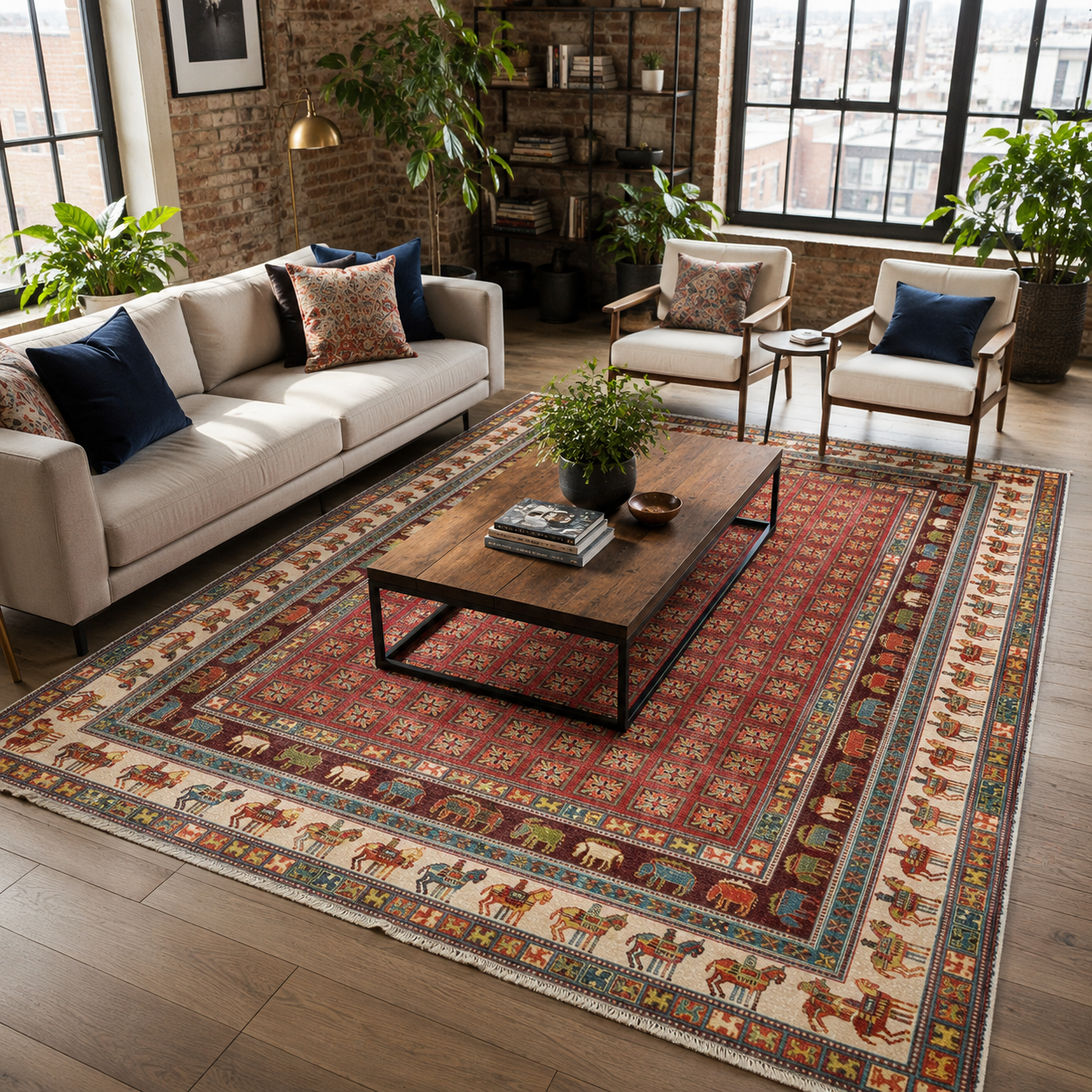 RW7130 washable chenille rug texture and pattern detail