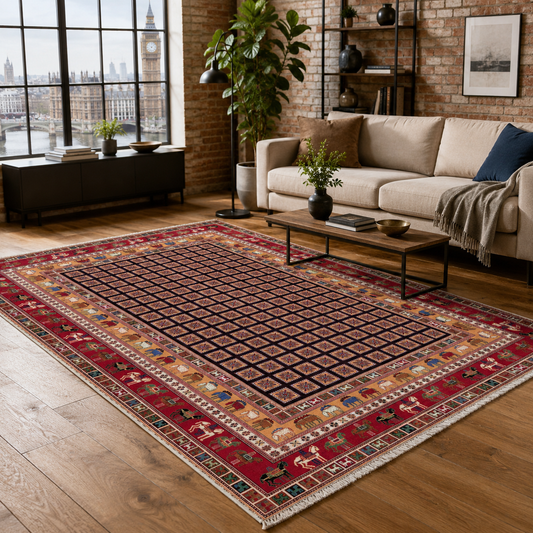 RW7131 washable chenille area rug
