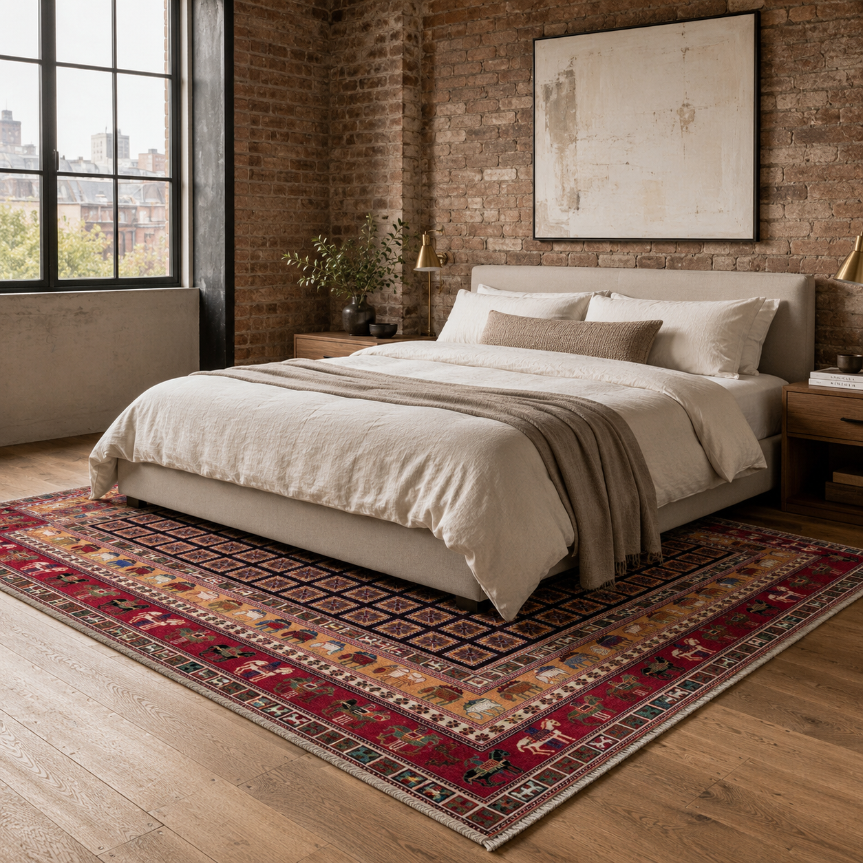 RW7131 washable chenille rug texture and pattern detail