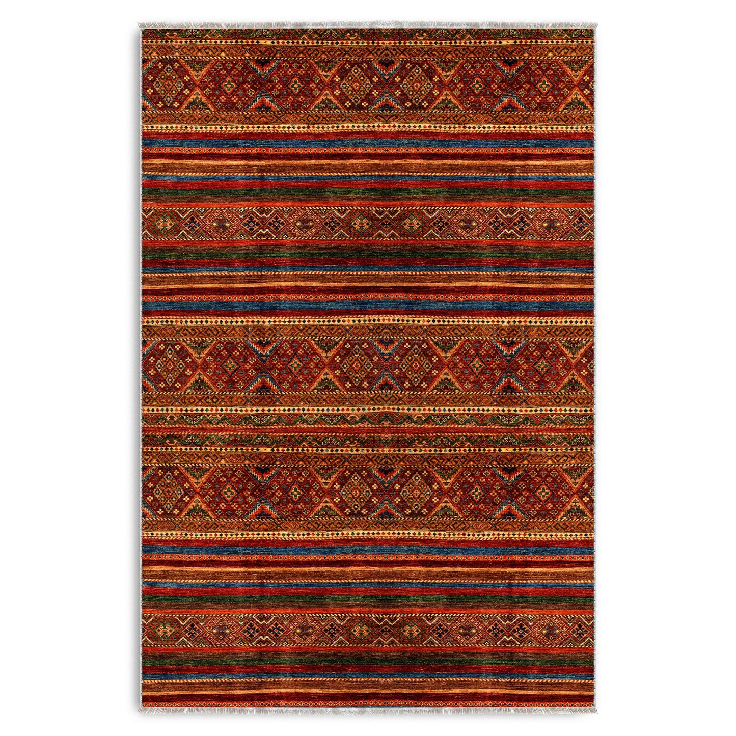 RW7133 washable chenille area rug viewed from above