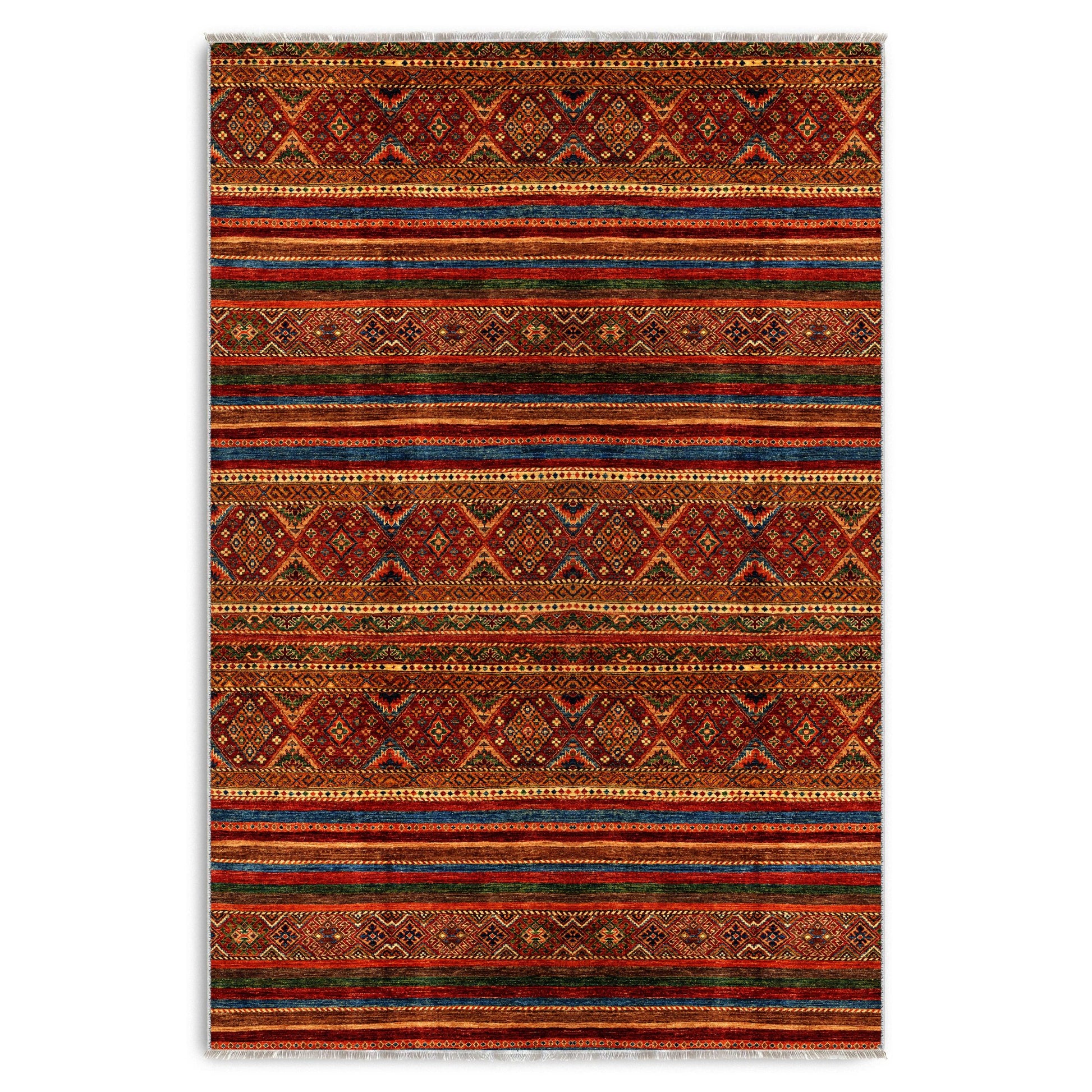RW7133 washable chenille area rug viewed from above
