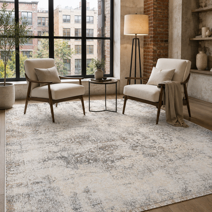 RW7134 washable chenille rug texture and pattern detail