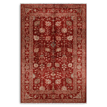 RW7135 washable chenille area rug viewed from above