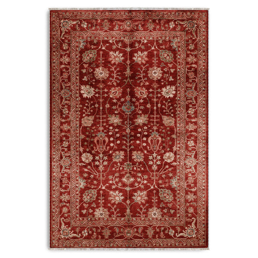 RW7135 washable chenille area rug viewed from above