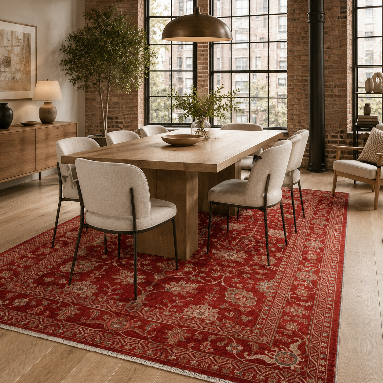 RW7135 washable chenille rug texture and pattern detail