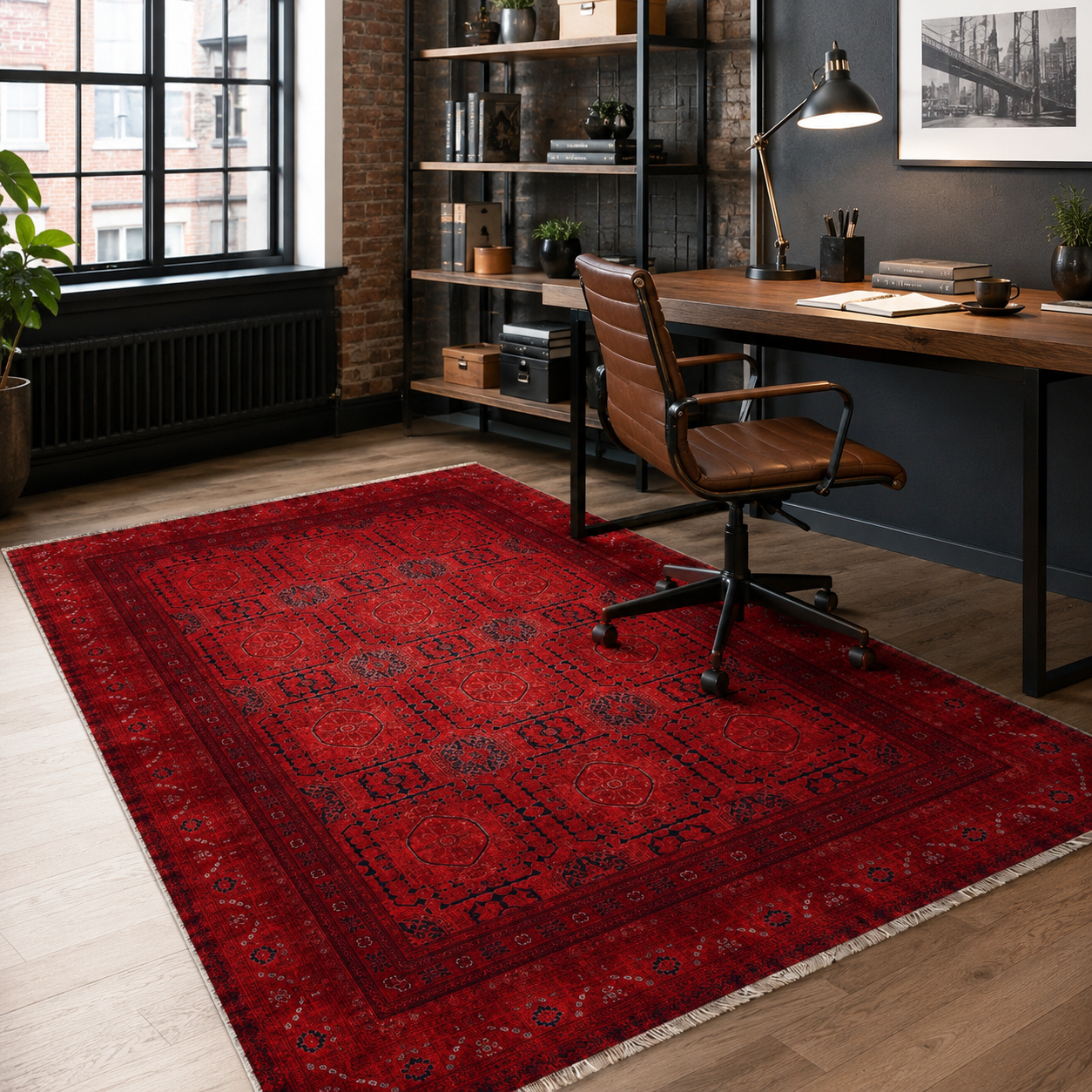 RW7136 washable chenille rug texture and pattern detail