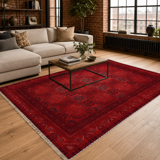 RW7137 washable chenille area rug