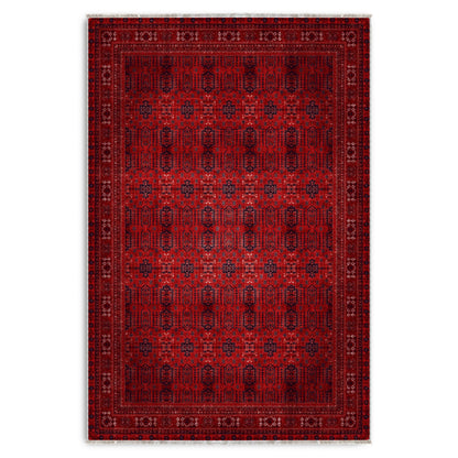 RW7137 washable chenille area rug viewed from above