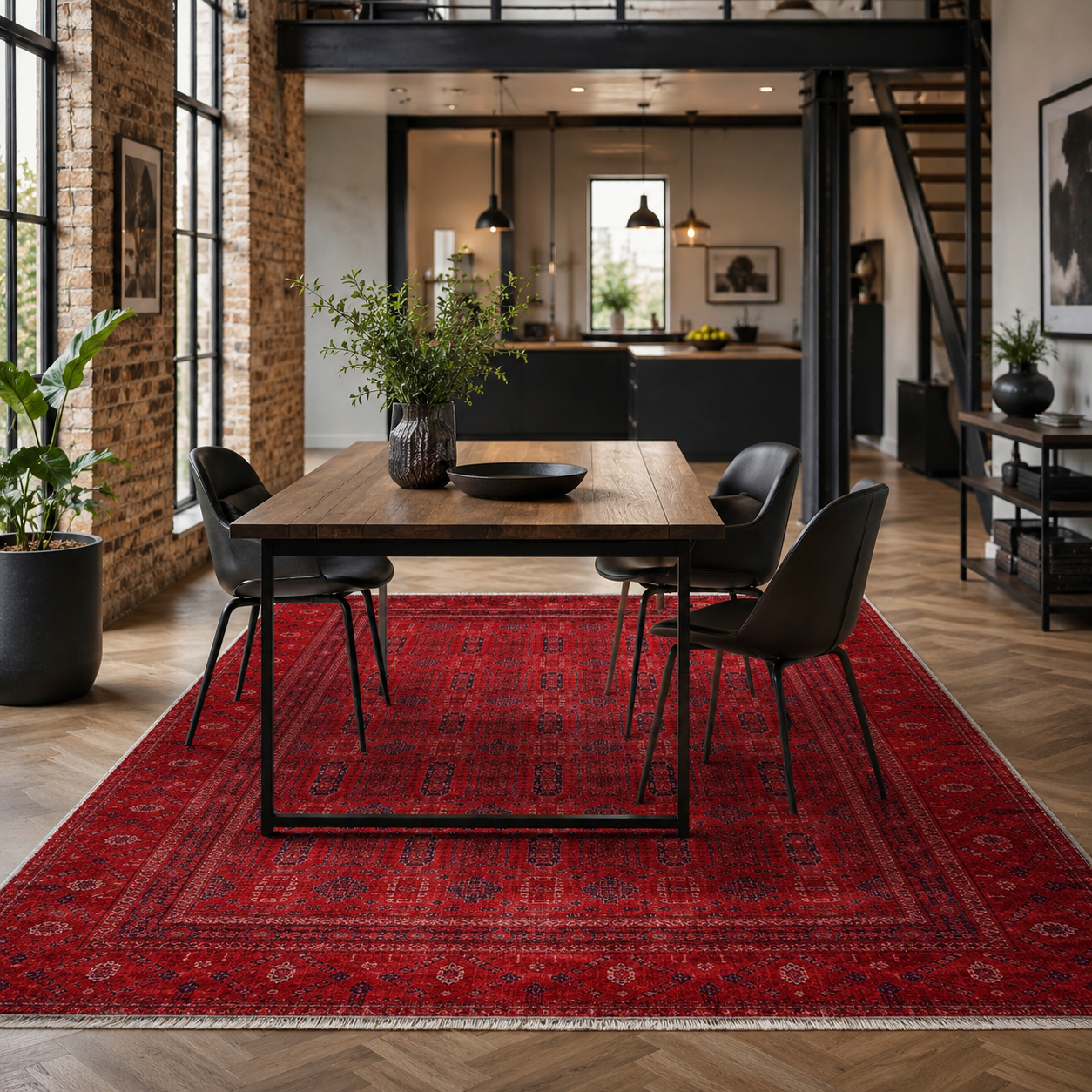 RW7138 washable chenille rug texture and pattern detail