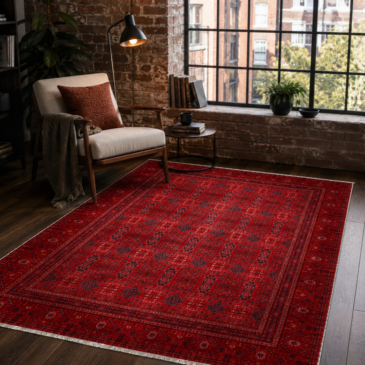 RW7138 washable chenille rug texture and pattern detail