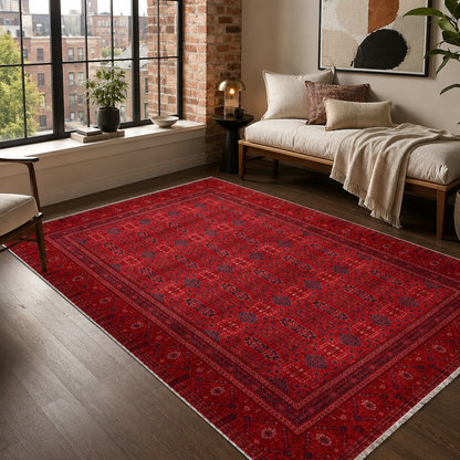 RW7138 washable chenille rug texture and pattern detail