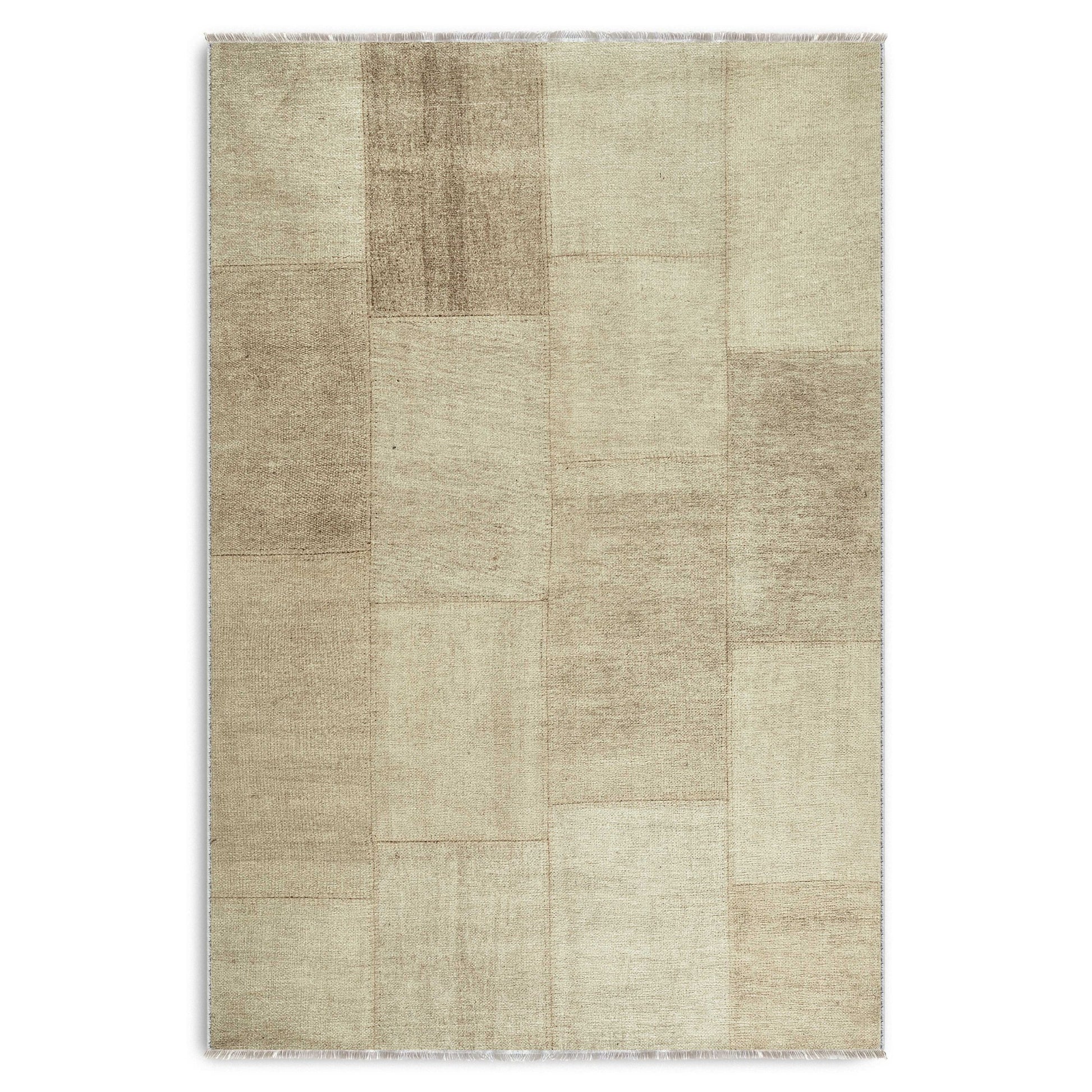 RW7139 washable chenille area rug viewed from above
