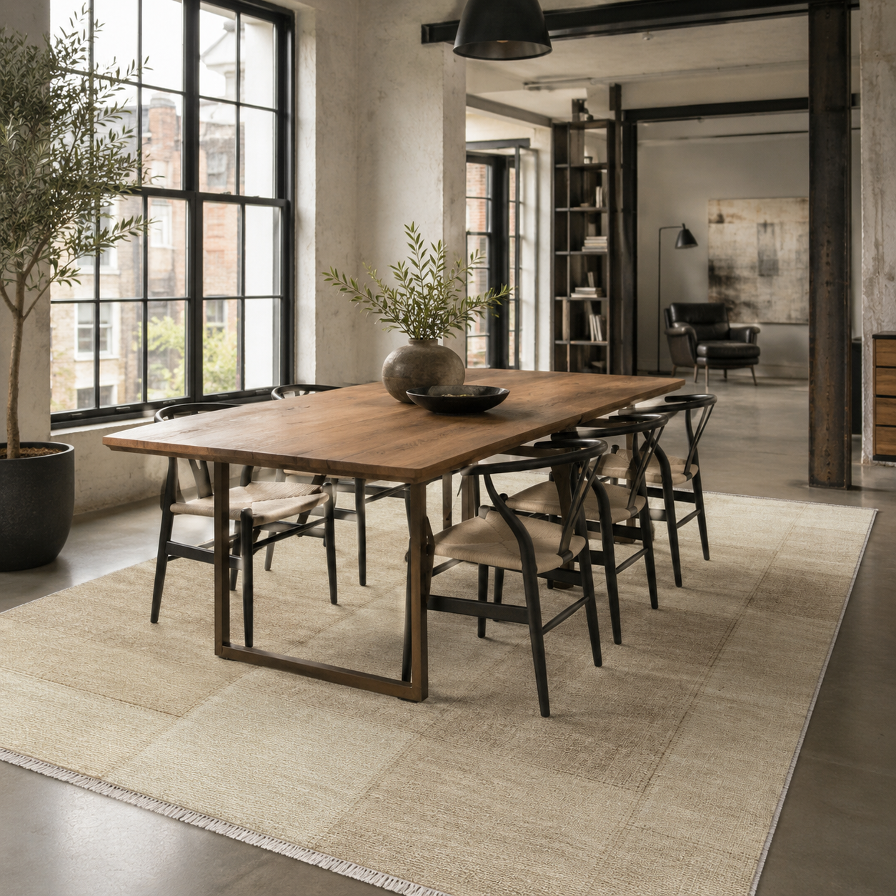 RW7139 washable chenille rug texture and pattern detail