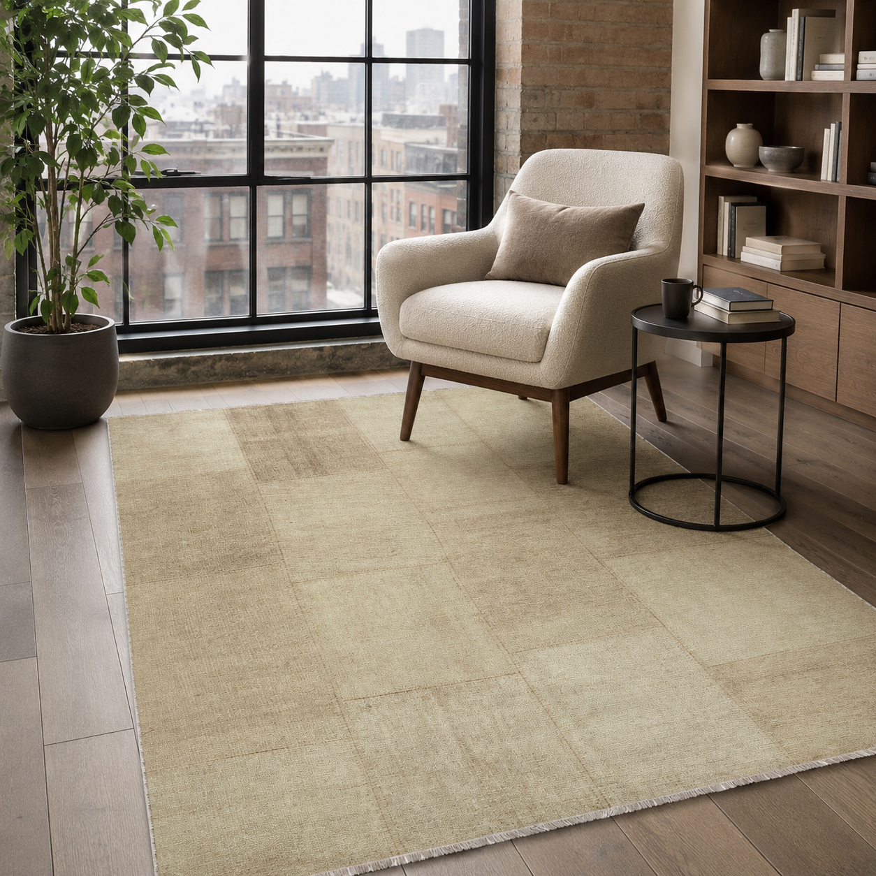 RW7139 washable chenille rug texture and pattern detail