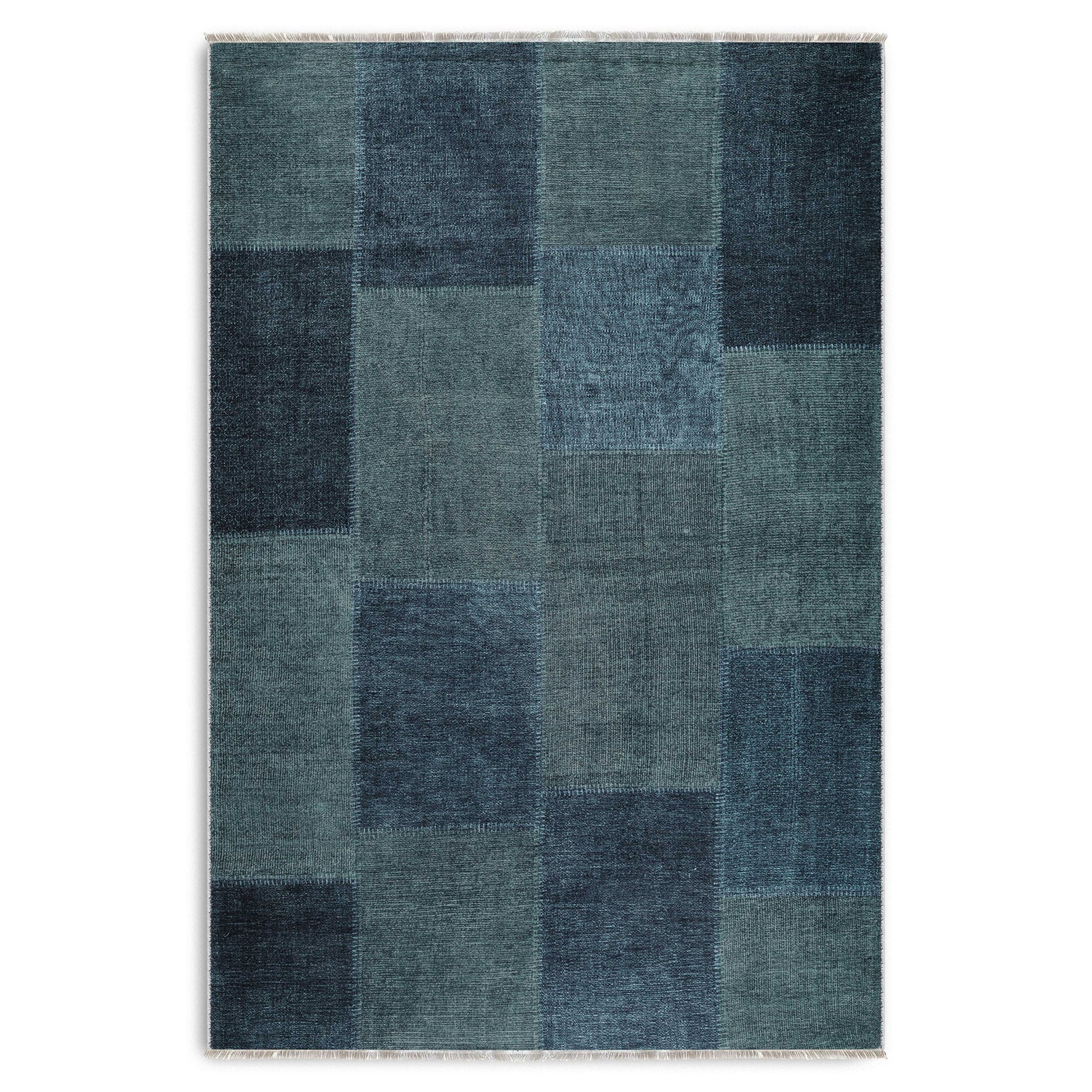 RW7140 washable chenille area rug viewed from above